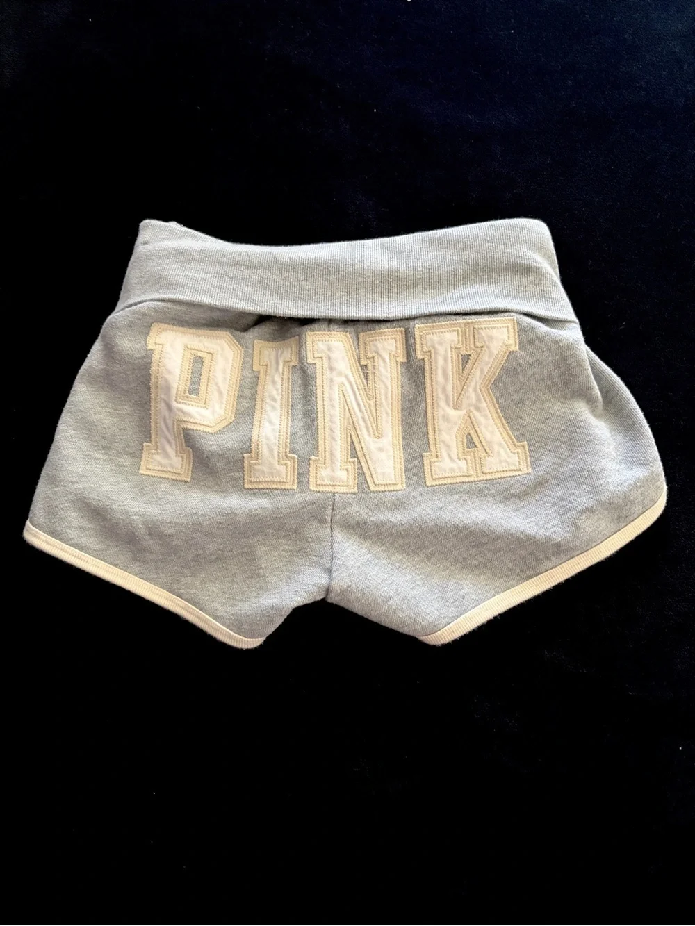 PINK Victoria's Secret Gray Fold Over Shorts